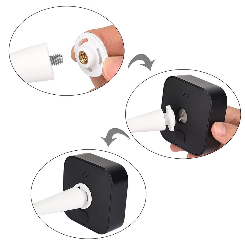ALERTCAM 2Pack Flexible Twist Mount for Blink XT, Blink XT2, Blink Mini, Blink Outdoor 4 (4th Gen) / (3rd Gen) Wireless Home Security Camera System - White - Image 4